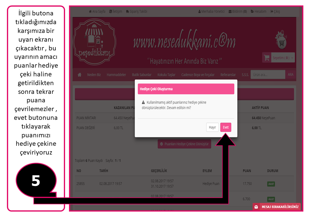 alt="neşe puan kullanım kılavuz5"