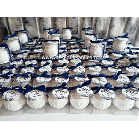 DESENLİ KOKULUTAŞ KUTUDA MUM