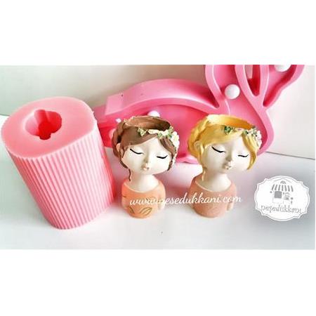 KIZ SUKULENT SAKSI SİLİKON KALIP