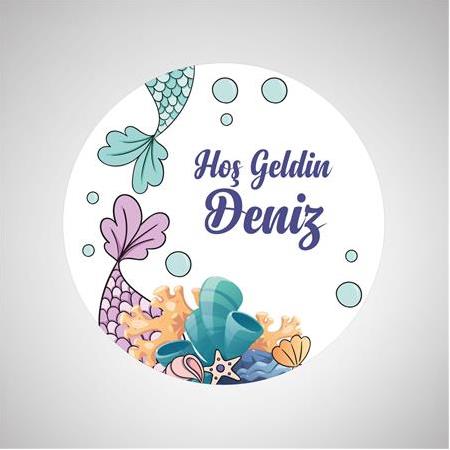 DENİZ TEMALI ETİKET 2