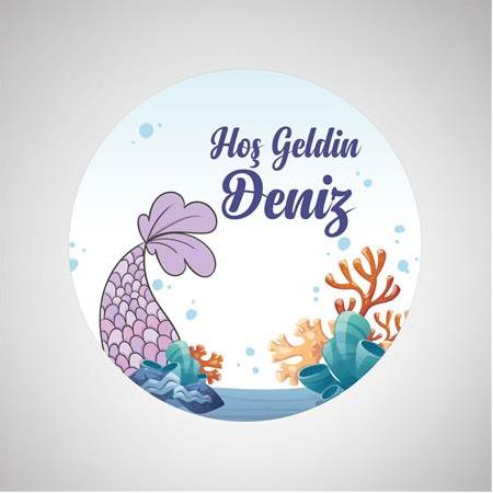 DENİZ TEMALI ETİKET 1